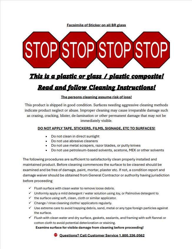 Bullet Resistant Warning