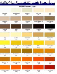 Axalta Paint Color Chart